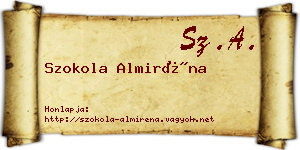 Szokola Almiréna névjegykártya